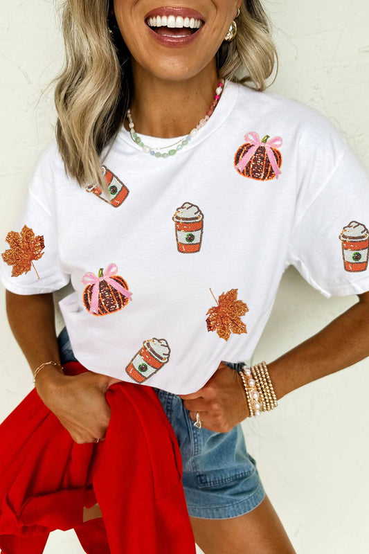 Pumpkin Fall Graphic T-Shirt