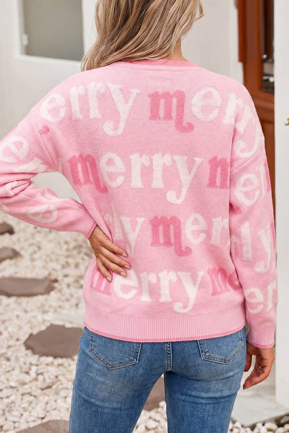 All Over Merry Me Knit Sweater