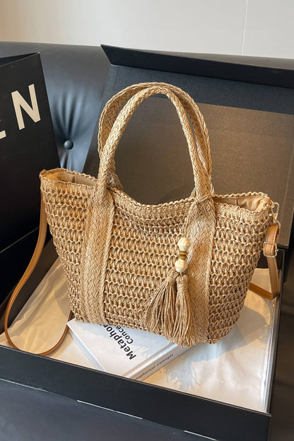Rattan Woven Tote Bag