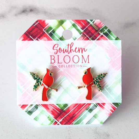 Mini Cardinal Earrings