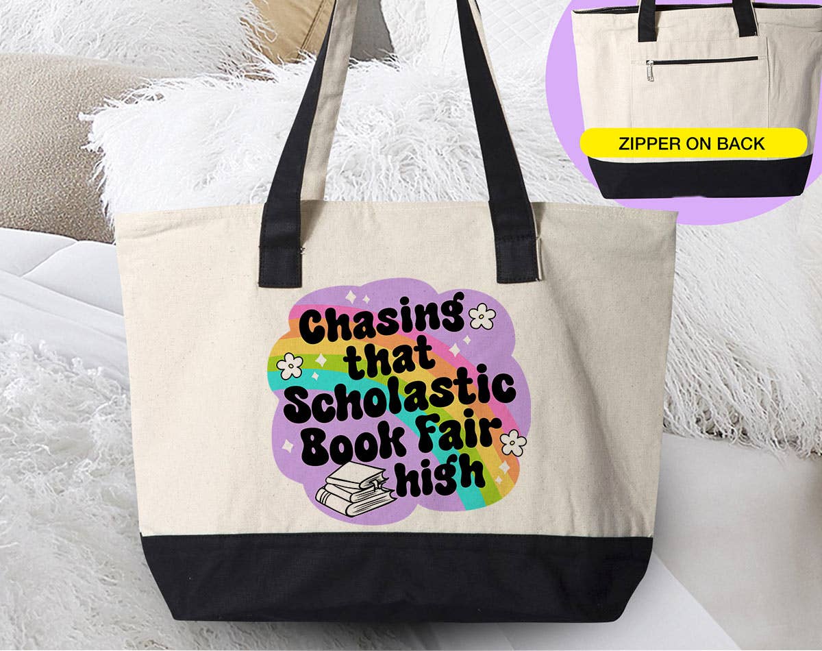 Chasing That Scholastic Book Fair High - Tote Bag
