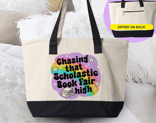 Chasing That Scholastic Book Fair High - Tote Bag