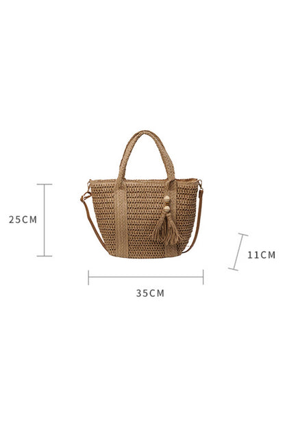 Rattan Woven Tote Bag