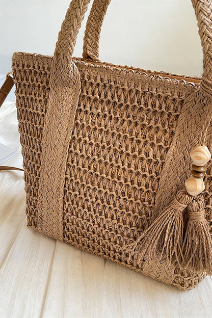 Rattan Woven Tote Bag