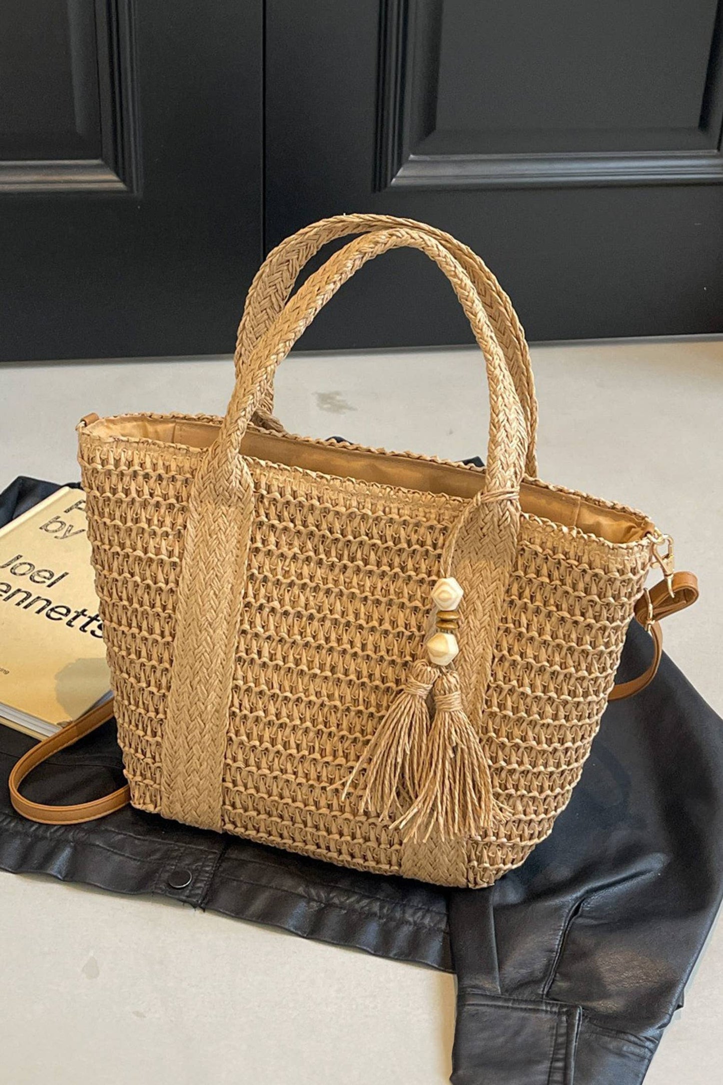 Rattan Woven Tote Bag
