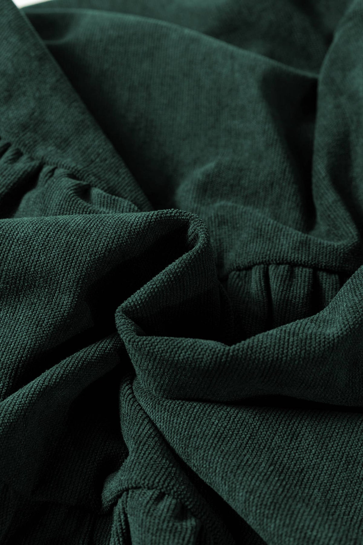 Green Lantern Sleeve Tiered Mini Dress