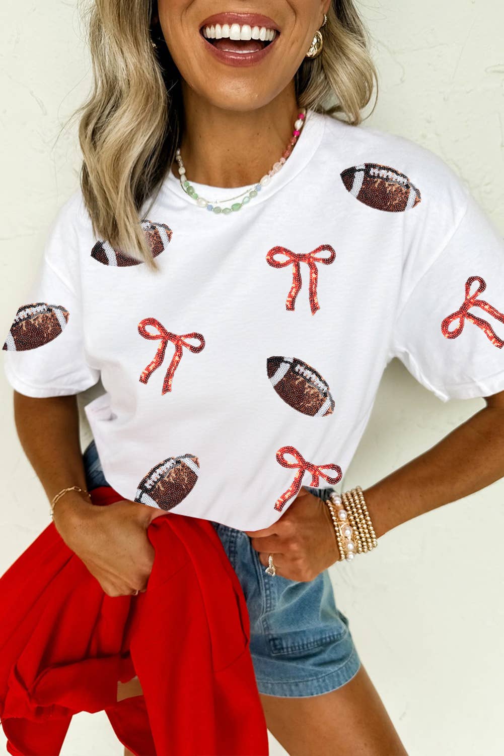 Sequined Game Day T-Shirts