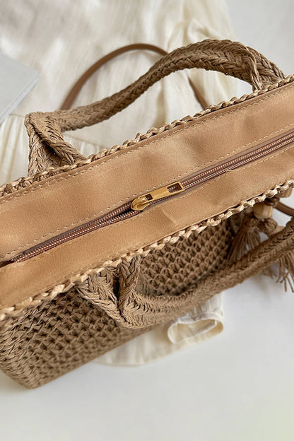 Rattan Woven Tote Bag